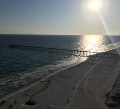 Beautiful sunsets from the balcony.