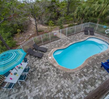 private Heated Pool and Backyard Deck