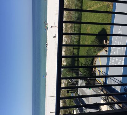 Balcony view of beach 
