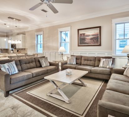 The Family Room with tons of seating perfect for playing games