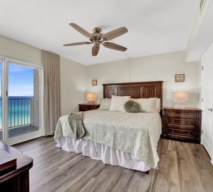 Master Bedroom with king-sized bed.