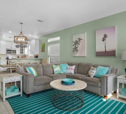 Living room/kitchen view 