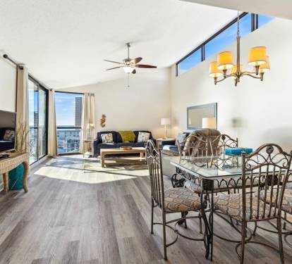 Open and airy - vaulted ceilings!