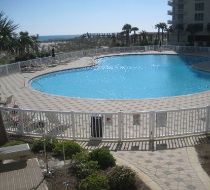 The Beach Colony Resort Pool is the largest pool on the Beach