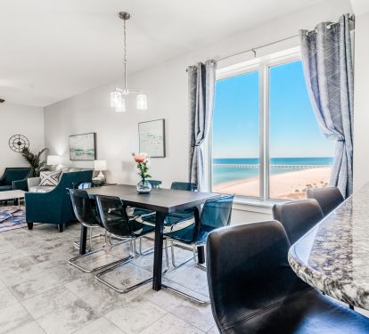 Corner unit provides gulf views from almost every room! 