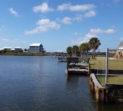 Lagoon view from your private dock!