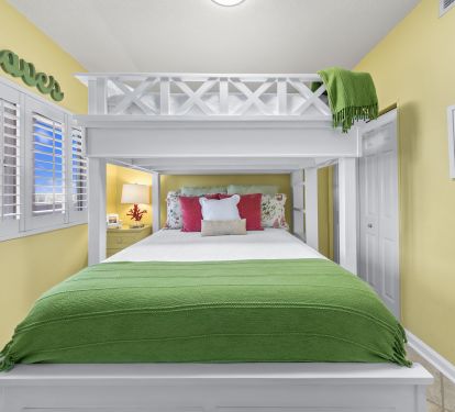 New queen and full mattresses on each bed
