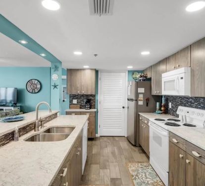 Fully stocked kitchen