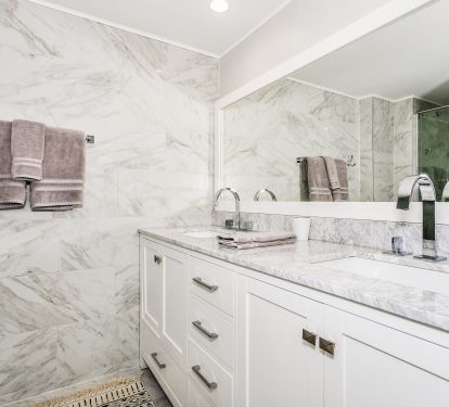 Master Bath with Custom Dual Vanity