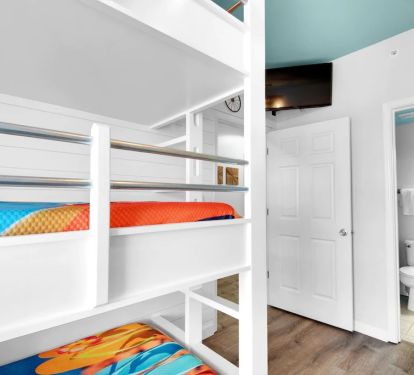 Bunk room has 3rd bathroom