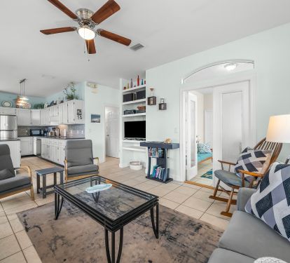 Open to kitchen