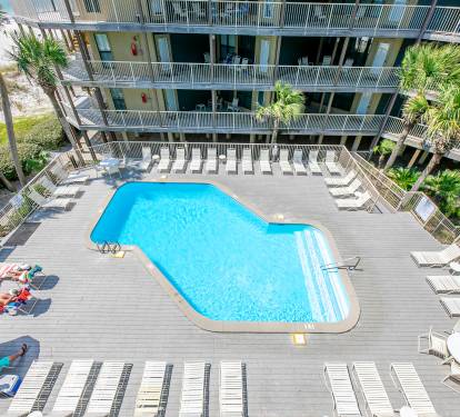 View of Pool (heated fall and spring) from 7C balcony