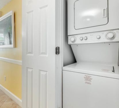 in room washer and dryer