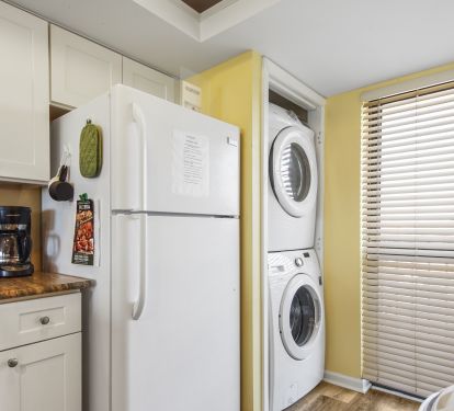Kitchen with washer/dryer closet