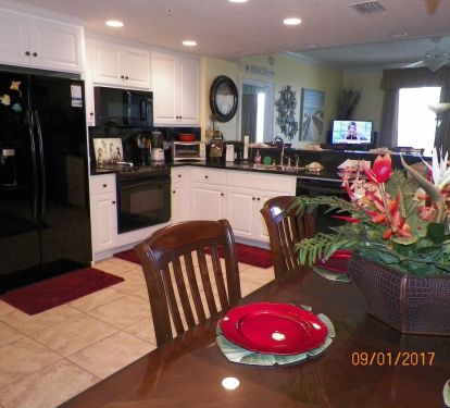 VIEW OF DINING ,KITCHEN &amp; GREAT ROOM