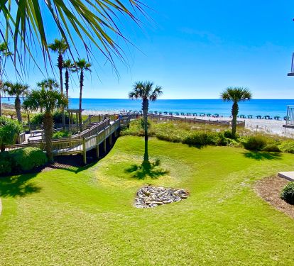 Beach and ocean view from B202 balcony.