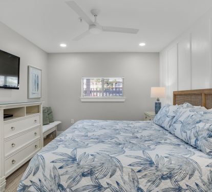 Master with King bed and new smart TV