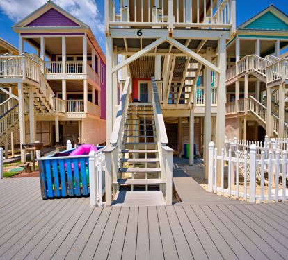 Steps Facing Beach