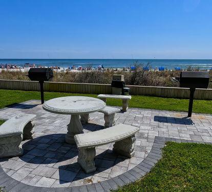 Perdido Sun Resort Beachfront BBQ Area