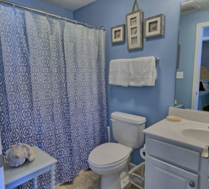 Guest bath with shower/tub combination!