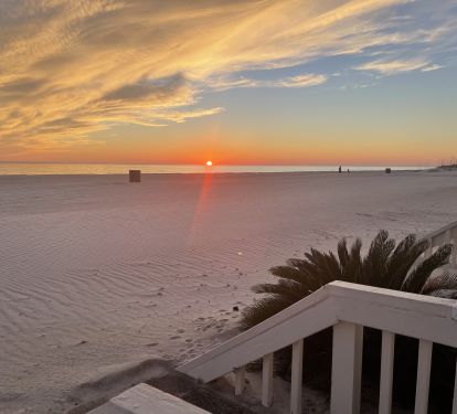 West sunset every afternoon.    Enjoy just steps from the back patio or sit on the patio