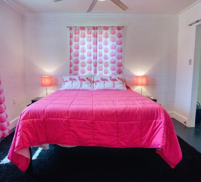 Pink Flamingo Queen Bedroom