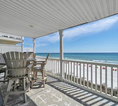 You will enjoy the views and breezes on the large balcony