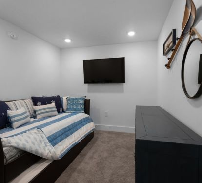 Sofa Bed and TV