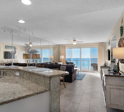 View from kitchen area