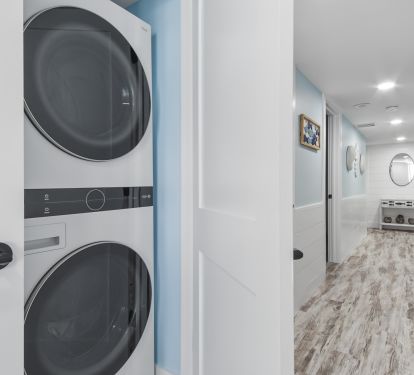 New washer/dryer closet
