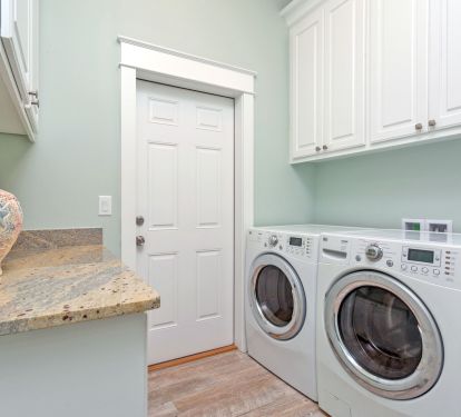 Front loading washer and dryer