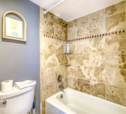 Relax in a soothing bath or refreshing shower.