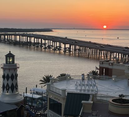 Balcony View at Sunset