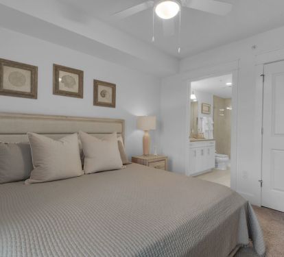 Bedroom and Bathroom View