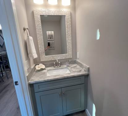Half bath on top floor