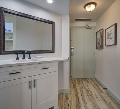 Sink &amp; hallway