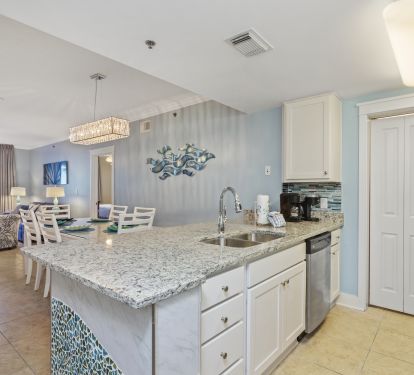NEW granite - NEW cabinets - NEW sink - NEW faucet
