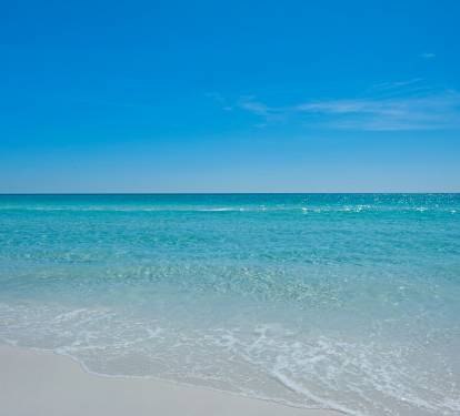View from the private beach