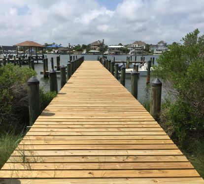 On Site Docks and Boat Slips with Boat Ramp
