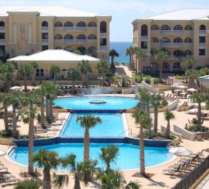 Beautiful 3 tiered pool, one of 2 pools at Adagio!