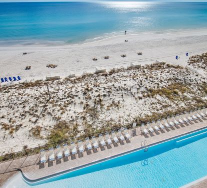 View from the 1 bedroom balconies