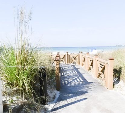 Walkway leading to the beach