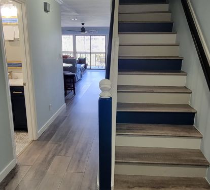 Entry and staircase to MBR
