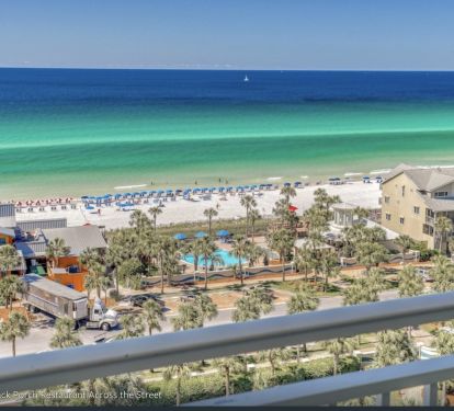 Gulf View and overlooking 2nd heated Pool by water