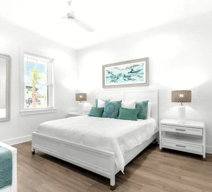 Vista-18 Bedroom 2. Pic 1. 1st floor. King bedroom with private bath (sleeps 2)