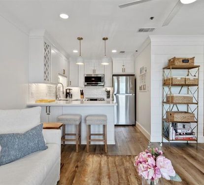 Kitchen overlooking Den