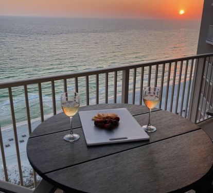 Cocktails at sunset
