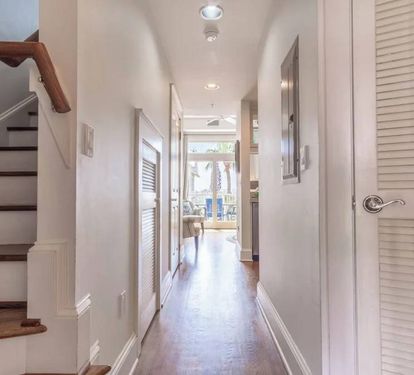 Entrance and stairs to bedroom
