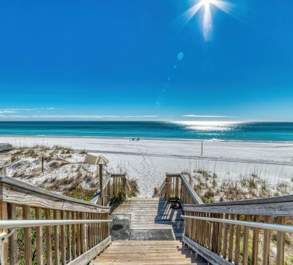 Walk straight from your condo to the sugar-white sand and turquoise water!