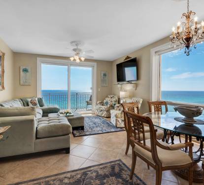 Dining Room and Living Room showing Western Views of Ocean
